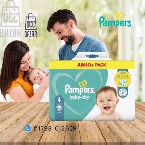 Pampers Baby Dry 4 Jumbo Plus Belt 9-14 kg 86 pcs (UK)