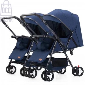 Adjustable Elevator Twin Baby Stroller Sitting Lying Two-Way Two-Child Baby Baby Double Lightweight Foldable