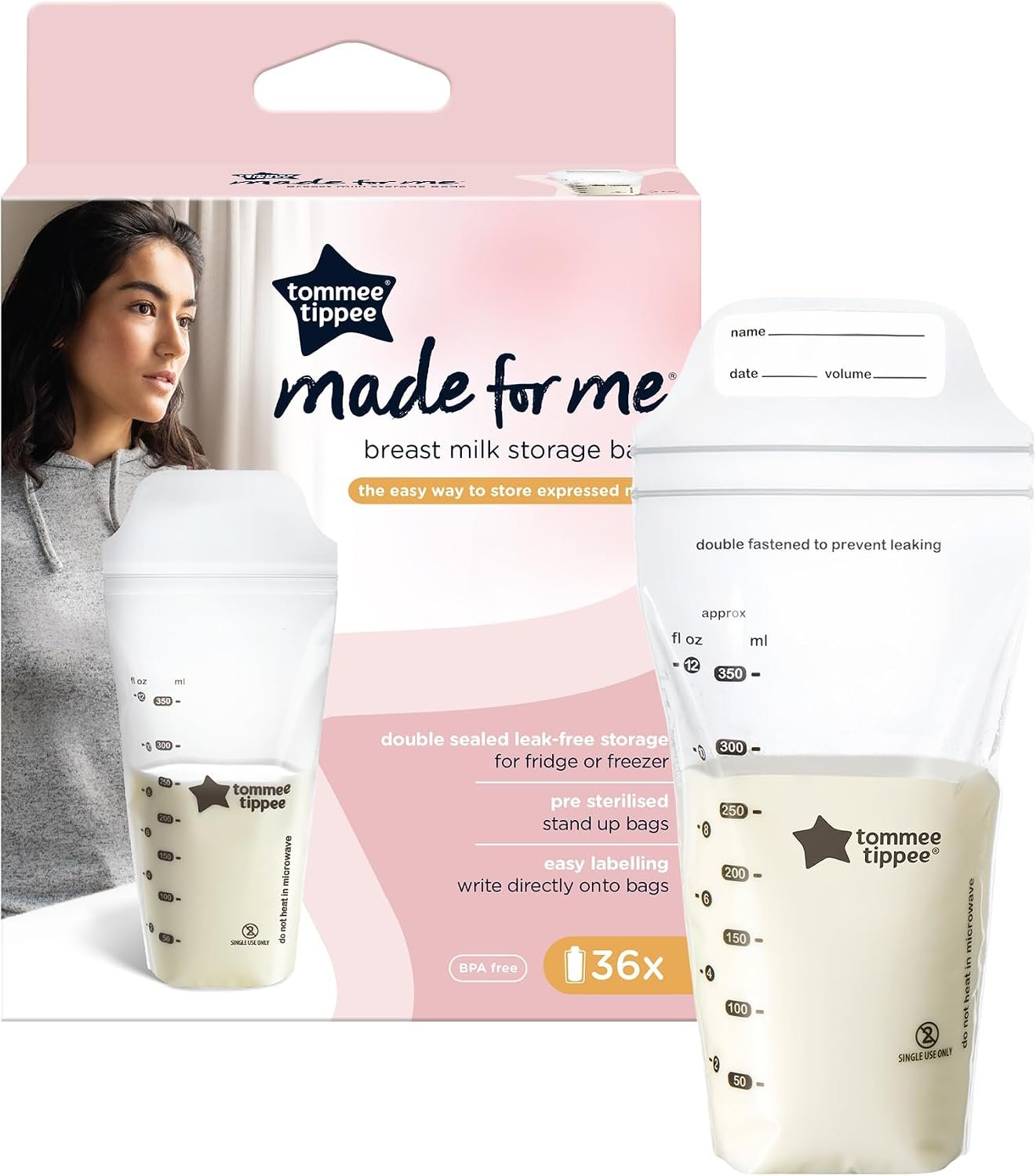Tommee Tippee Milk Storage Bag – 36 pack