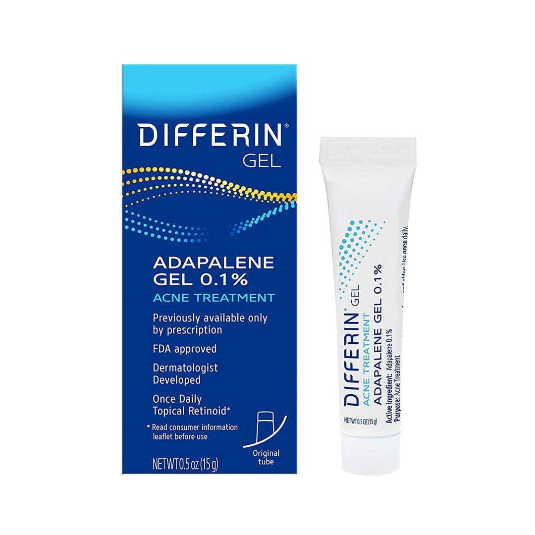 Differin Gel Adapalene Gel 0.1% Acne Treatment 15gm