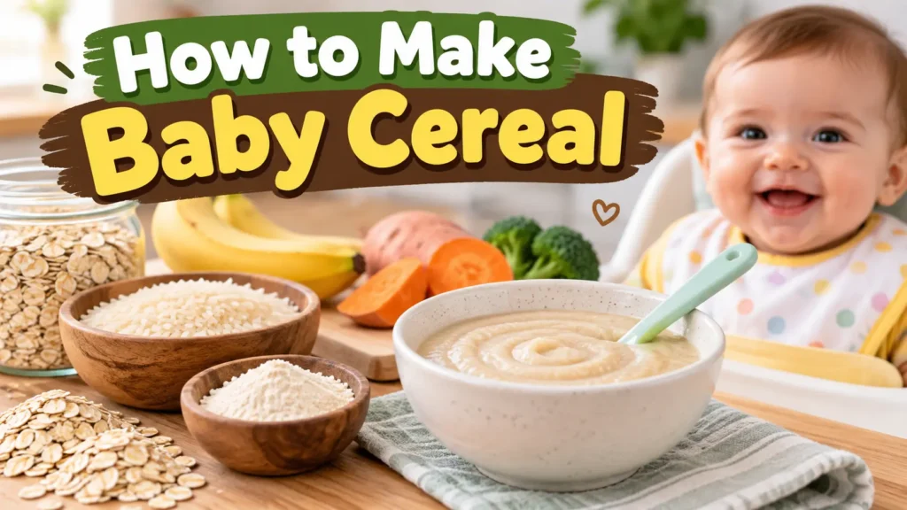How to Make Baby Cereal